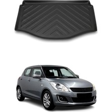 Omac Suzuki Swift 2008-2016 Arası Uyumlu Araca Özel Kauçuk TPE Bagaj Havuzu Siyah 2 Kademeli Bagaj için