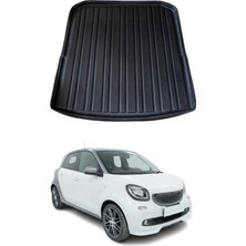 Omac Smart Forfour 2015-2021 Uyumlu Araca Özel Kauçuk Tpe Bagaj Havuzu Siyah