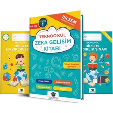 Teknookul 2. Sınıf Bilsem Hazırlık Seti Seviye 1 Ciltli Zeka Gelişim Kitabı ve Deneme Kitapçıkları