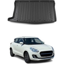 Omac Suzuki Swift HB 2018-2024 Uyumlu Araca Özel Kauçuk TPE Bagaj Havuzu Siyah
