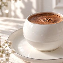 Güral Porselen Bone 6 Kişilik Kahve Fincan Takımı Crnalb