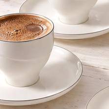 Güral Porselen Bone 6 Kişilik Kahve Fincan Takımı Crnblb