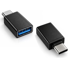 CoverZone Type-C USB Şarj Adaptörü Usb-A Dönüştürücü Usb-C Erkek Usb-A Dişi Şarj Adaptörü, Kompakt Tasarım ile Type-C Cihazlarda Kolay Güç Bağlantısı | ZR66