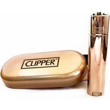 CLİPPER Clipper Metal Çakmak Rose Parlak Rüzgar Geçirmez Taşınabilir Özellikleriyle Şık Tasarım