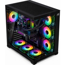 Next Gaming Alpha Elite 7X Argb Fan Kumanda Ve Kontrolcü Atx Boş Bilgisayar Kasası Siyah