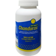 Chondurax 200 Tablet Triple Action D3 Vitamin Gıda Takviyesi Glukozamin ve Kondroitin İçerir