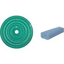 Can 150 mm Dikişli Polisaj Keçesi ve Yıldız Mavi Cila Takımı  1 Adet
