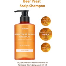 Saç Dökülmelerine Karşı Şampuan KUNDAL Beer Yeast Scalp Shampoo (Herb Mint)