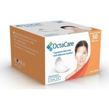 Octacare Yetişkin Göz Bandı 50'li Hipoalerjenik Oval Non-Woven Kumaş Steril Yapışkan