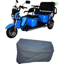 MaxDurable Arora Derya Xlt 48 3 Tekerlekli Elektrikli Motosiklet Motor Koruma Brandası Su Geçirmez Gri