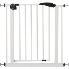Guimo 75-85 cm Beyaz Bebek & Çocuk Güvenlik Kapısı Otomatik Kapanma Özelliği ile Güvenli