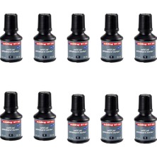 Edding BT30 Siyah Renk Mürekkep 10'lu Tahta Kalemi Yenileme Seti 30 ml