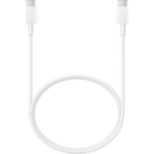 Samsung EP-DA705 Type-C To Type-C Data ve Şarj Kablo 1 mt Beyaz Hızlı Şarj Destekli