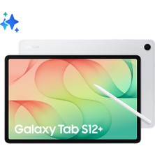 Samsung Galaxy Tab S12+, 12GB RAM, 256GB Depolama Alanı, 12.6 İnç, 120Hz Ekran, WiFi6E,S Pen Dahil, Gümüş