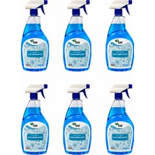 Mts Hijyen Cam Temizleyici Sprey 750 ml x 6 Adet | Iz Bırakmayan Cam, Ayna ve Parlak Yüzey Temizleyici