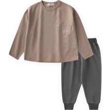 Cigit Sweatshirt Takım 2-7 Yaş S Vizon