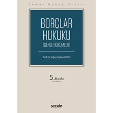 Seçkin Yayıncılık Temel Hukuk Dizisi Borçlar Hukuku – Genel Hükümler (Thd)