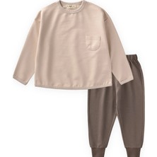Cigit Mevsimlik Sweatshirt Takım 2-7 Yaş Kum