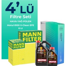 Mann Filter Toyota Rav 4 2.0 Dizel Filtre Bakım Seti Motul Motor Yağlı (2012-2015) 4 Lü