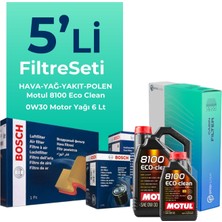 Bosch Fiat Ducato 2.2 Dizel Filtre Bakım Seti Motul Motor Yağlı (2021-2024) 5 Li
