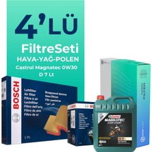 Bosch Ford Ranger 2.0 Ecoblue Filtre Bakım Seti Castrol Motor Yağlı (2019-2022) 4 Lü