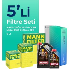 Mann Filter Toyota Rav 4 2.0 Dizel Filtre Bakım Seti Motul Motor Yağlı (2012-2015) 5 Li