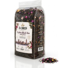 Lord Tea Flower 500 gr – Ceylon Tea With Flower | 12 Bitki & Meyve Karışımı Premium Siyah Çay