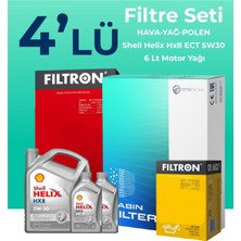 Filtron Toyota Rav 4 2.0 Dizel Filtre Bakım Seti Shell Motor Yağlı (2012-2015) 4 Lü