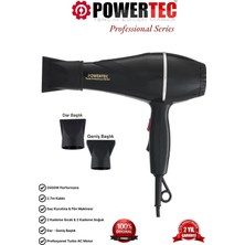 Powertec TR-501 Profesyonel Siyah Renk Fön Makinesi