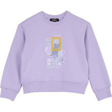 National Geographic Lila Kız Çocuk Sweatshirt N6WG-SWT4861