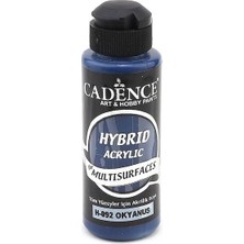 Cadence Multisurface Hibrit Boya 120 ml H092 Okyanus Renk Su Bazlı Akrilik Tüm Yüzeyler İçin
