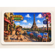Tether Bags Çocuk Gezgin Huzi - Paris - 24 Parça Ahşap Puzzle