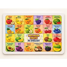 Tether Bags Çocuk Meyveler - 24 Parça Ahşap Puzzle