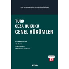 Seçkin Yayıncılık Türk Ceza Hukuku Genel Hükümler