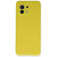 Metemix Newface Xiaomi Mi 11 Kılıf Nano Içi Kadife Silikon - Sarı