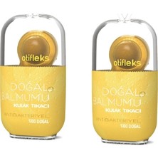 Otifleks 2'li X2 Adet %100 Doğal Balmumu Kulak Tıkacı Seti Duş Yüzme İçin Uygun Antibakteriyel