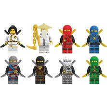 Schulzz Ninjago Skyblue Süper Kahraman 8 Parça Hero Figür Hediyelik Seti Eğlenceli Oyun