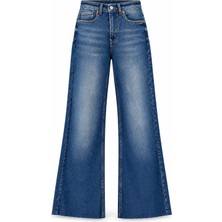 Purple By Banu Eskitme Bol Paça Push Up Jean Pantolon