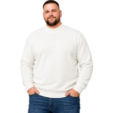 Battal Moda Erkek Büyük Beden Kemik Yarım Balıkçı Yaka Kazak Xl-2xl-3xl-4xl