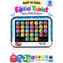 Yıldırım Oyuncak Pilli Sesli ve Işıklı Eğitici Tablet 19CM – 100+ Şarkı Ses ve Melodi 28 Etkileşimli Tuş 3 Oyun Modlu Türkçe Alfabe Öğretici Oyuncak Tablet