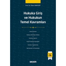 Seçkin Yayıncılık Hukuka Giriş ve Hukukun Temel Kavramları