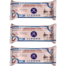 Med-Cover 50'li Bariyer Kremli Perine Pedi - 3 Paket Cilt Koruma ve Temizlik İçin Özel Formül