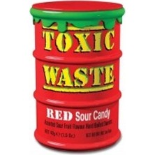 Toxic Waste Red Sour Candy Kırmızı Ekşi Şekerleme 42 gr Karışık Aroma ile Lezzetli Tek Adet