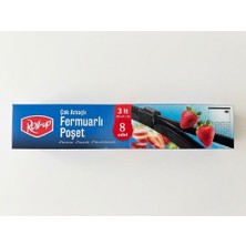ŞEYLİŞEYLER Şeylişeyler - Roll-Up Çok Amaçlı Fermuarlı Poşet 3 Lt (24X31 Cm) - 8 Adet 1 Paket