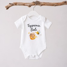 Igigi Collection Igıgı Teyzesinin Balı Baskılı %100 Pamuk Unisex Bebek Zıbın