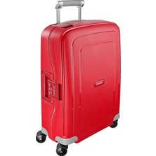 Samsonite Kırmızı Unisex Çekçekli Sert Valiz S'cure Outlet