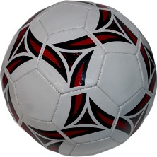 Mj Toys Futbol Topu 5 Numara Dikişli Futbol Topu Beyaz - Kırmızı Renkli