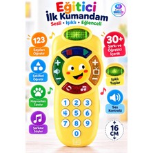 Yıldırım Oyuncak Eğitici Ilk Kumandam 16CM – Sesli Işıklı 30+ Şarkı ve Öğretici Içerikli Sayıları Renkleri Şekilleri Öğreten Oyuncak Kumanda