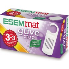 Esemmat Güve Stop 3 Askı+3 Çekmece Güve Kovucu Etkili ve Kokusuz Hamam Böceği Önleyici Tablet