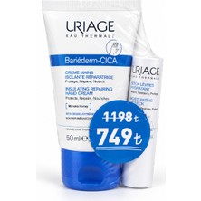 Uriage Bariederm El Kremi 50 ml + Dudak Koruyucu Stick 4g Hediye